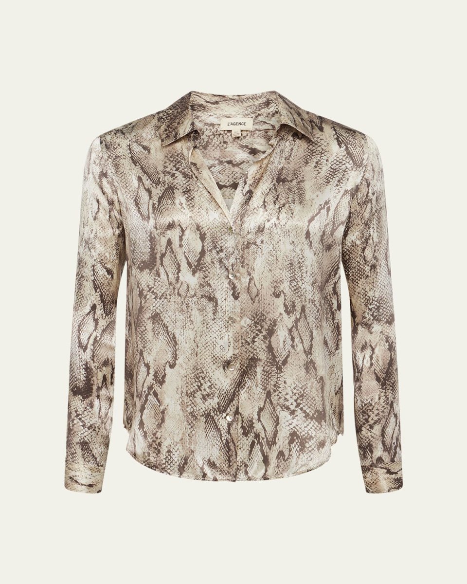 Tyler Snake Silk Blouse