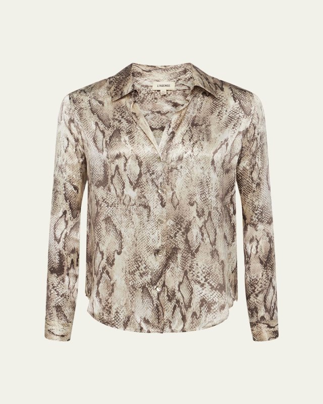 Tyler Snake Silk Blouse