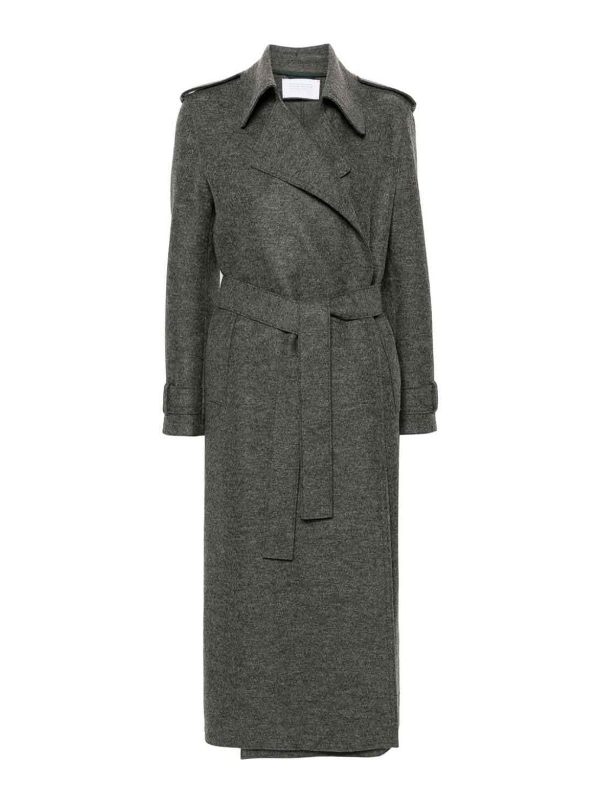 Harris Wharf London Manteau Au Genou - Gris