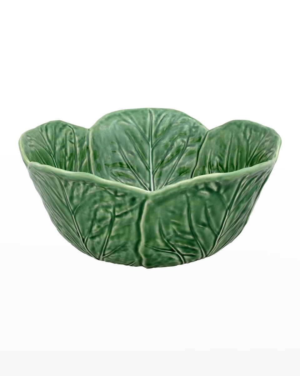 Cabbage 115 oz. Tall Salad Serving Bowl, Green