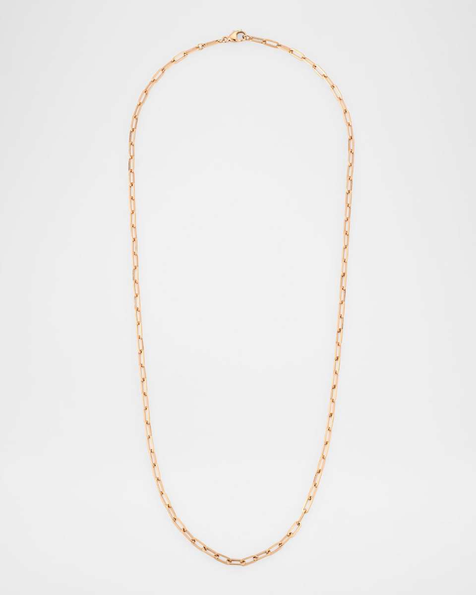 Golden Dreams 18K Rose Gold Petite Paper Clip Chain Necklace