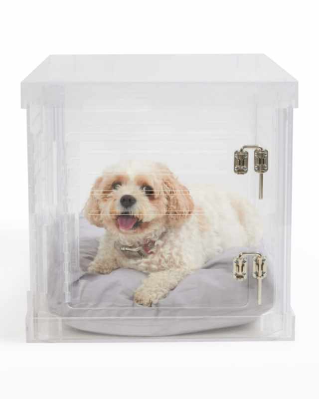 Clear Dog Crate-To-Gate 3-in-1 Pet Crate, Medium