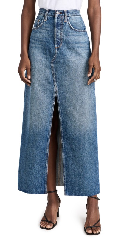 Favorite Daughter The Sadie High Rise Maxi A- Line Skirt Camden
