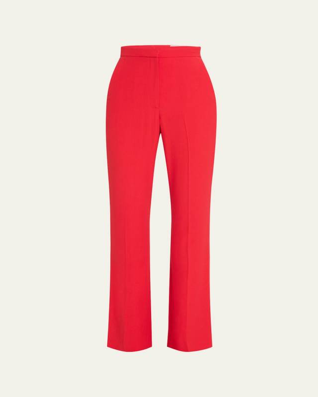Slim-Fit Bootcut Trousers