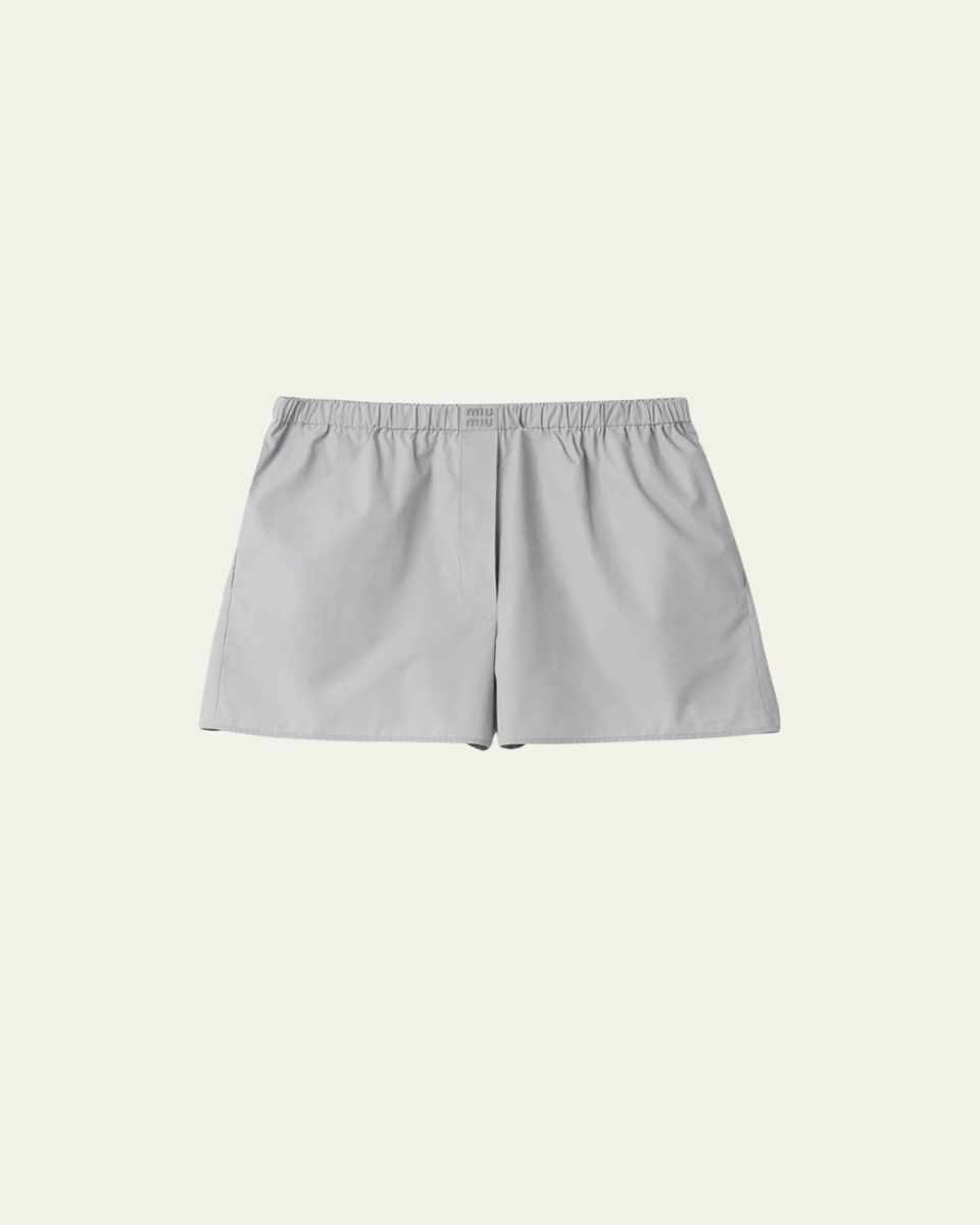 Elasticized Poplin Shorts