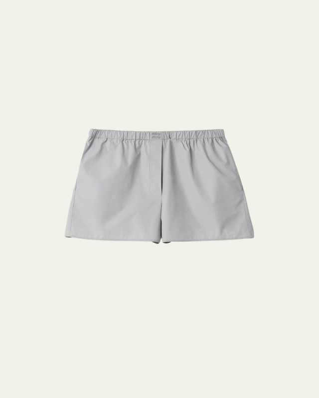 Elasticized Poplin Shorts