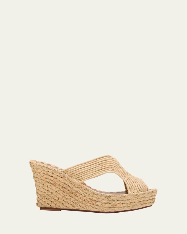 Lina Cutout Slide Wedge Sandals