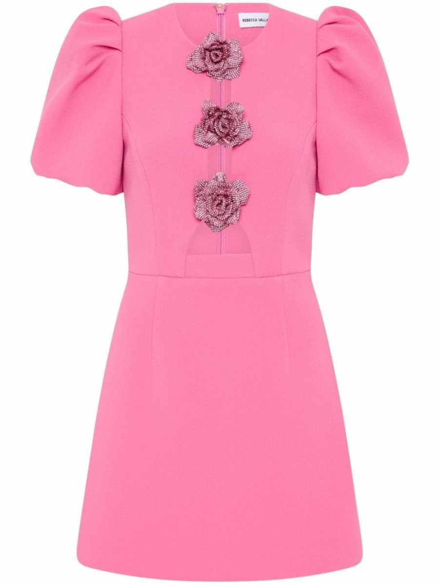 Aubree flower mini dress