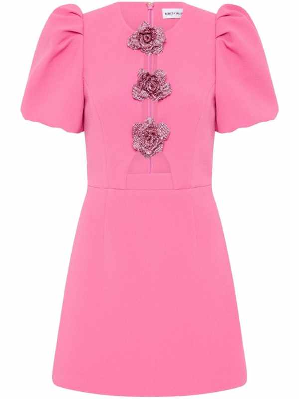 Aubree flower mini dress