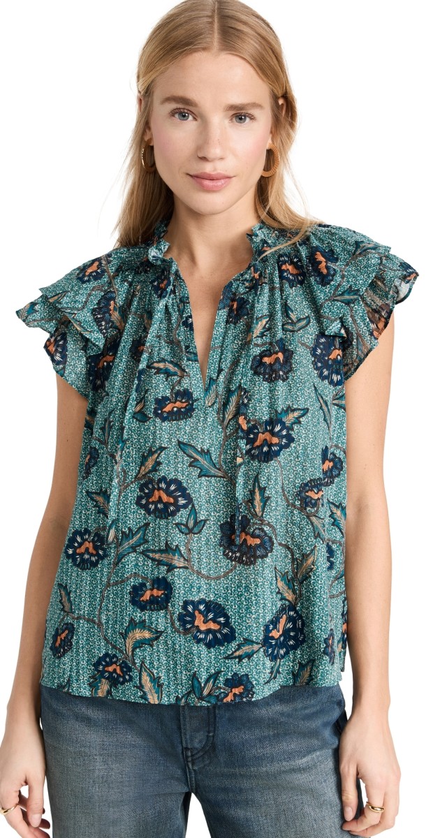 Ulla Johnson Annie Top Cornflower