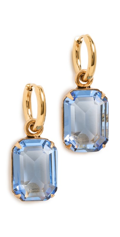 Jennifer Behr Zoe Hoop Earrings Antique Gold