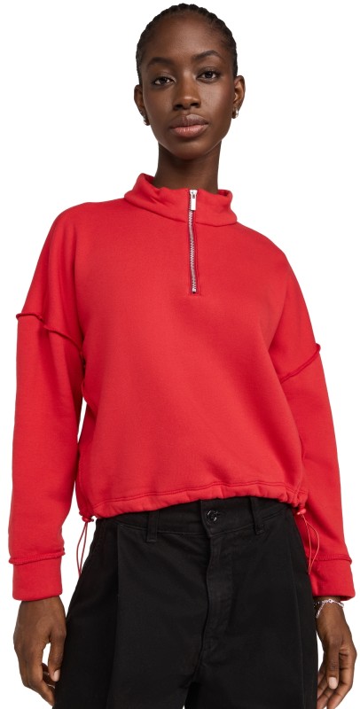 LNA Chandler Fleece Half Zip High Risk Red