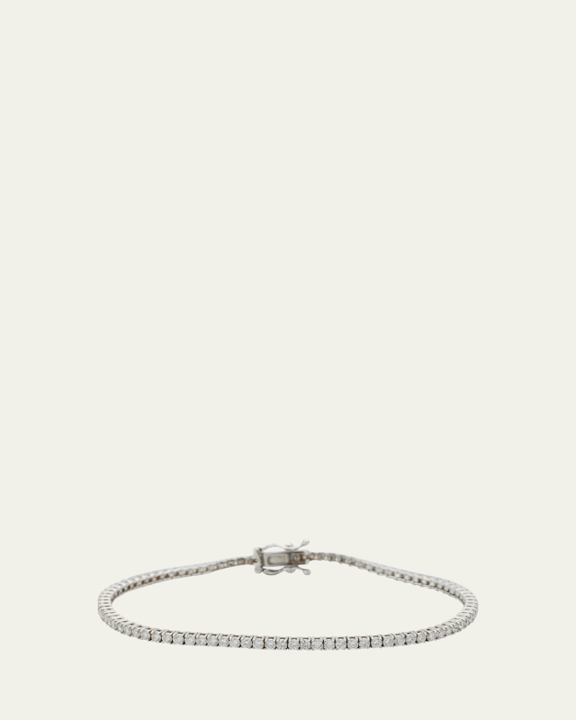 14K White Gold Diamond Tennis Bracelet