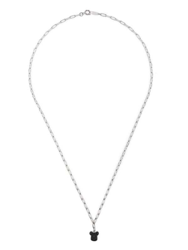 x Dix logo-charm necklace
