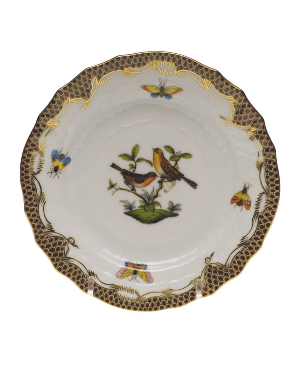 Rothschild Bird Brown Motif 09 Bread & Butter Plate