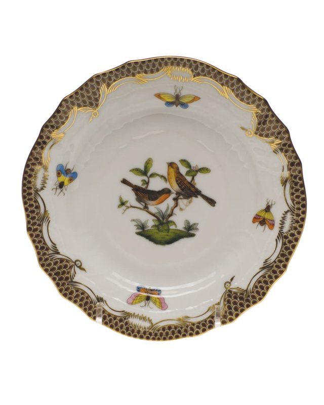 Rothschild Bird Brown Motif 09 Bread & Butter Plate
