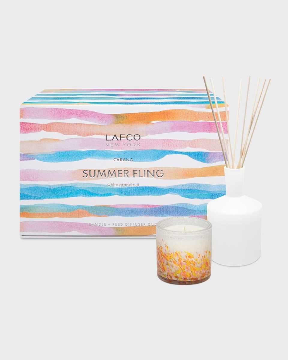 Summer Fling White Grapefruit Classic Candle & Diffuser Duo