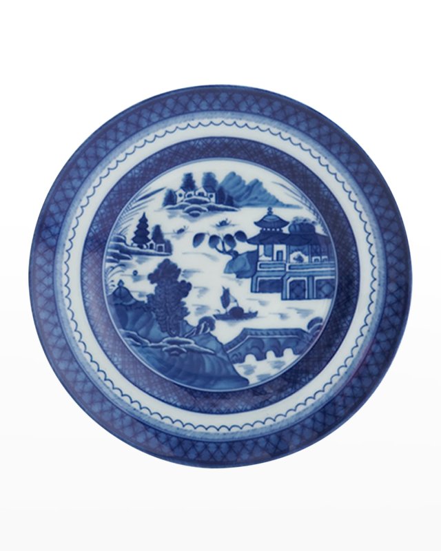 Blue Canton Rim Soup Bowl