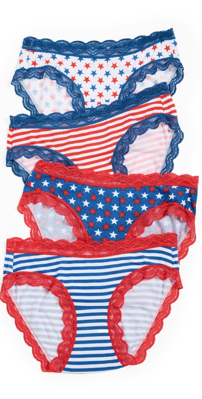 Stripe &tare The Original Knicker Four Pack American Flag