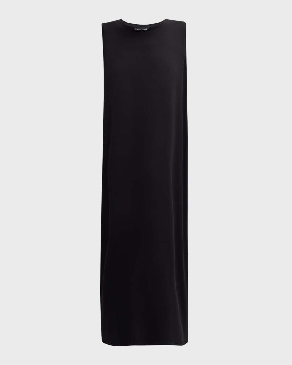 Sleeveless Stretch Jersey Midi Dress