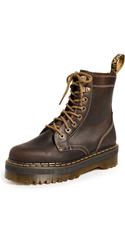 Dr. Martens Jadon Arc Boots Dark Brown Crazy Horse