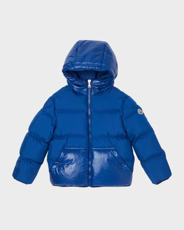 Boy's Barin Two-Tone Puffer Jacket, Size 4-6