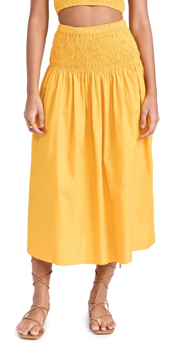 RHODE Lilou Skirt Tangerine