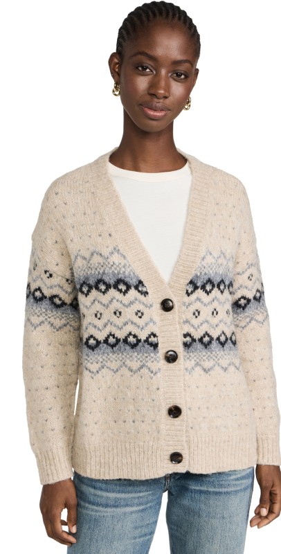 Line & Dot Kristy Cardigan Grey Multi