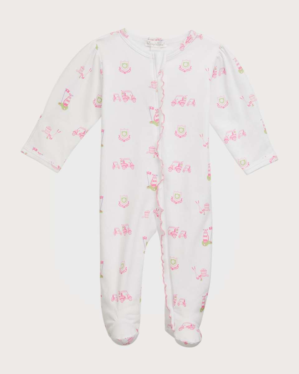 Girl's Hole In One Footie, Size Newborn-9M