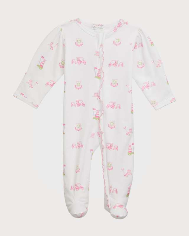 Girl's Hole In One Footie, Size Newborn-9M