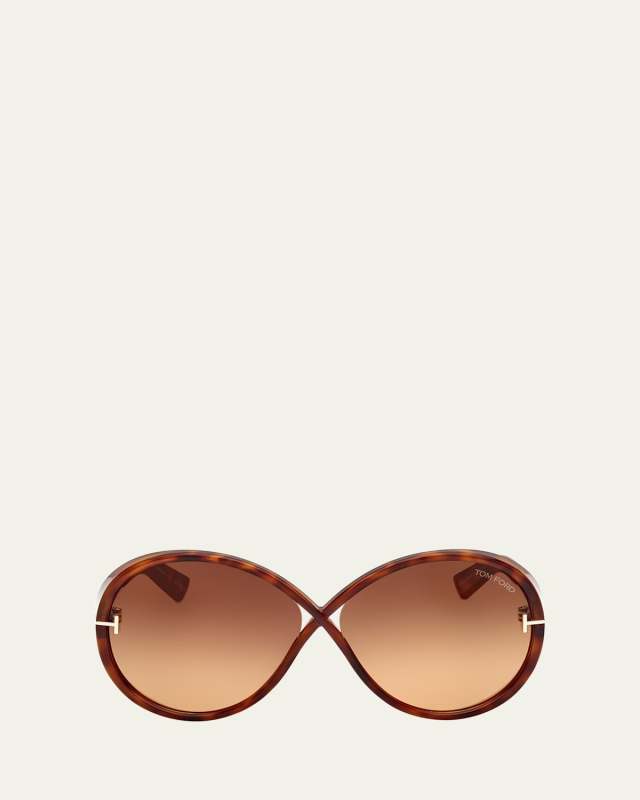 Edie Acetate Round Sunglasses
