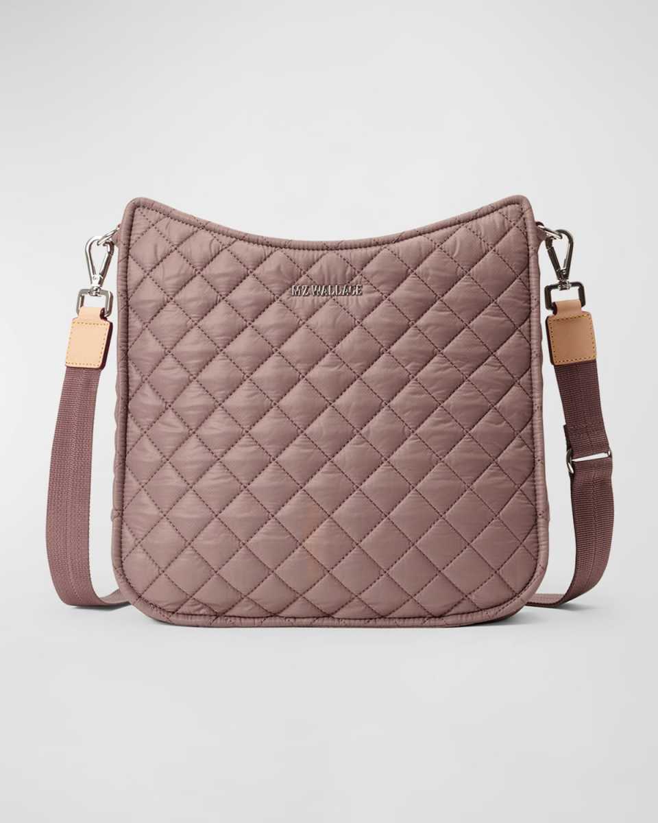 Box Quilted Nylon Crossbody Bag