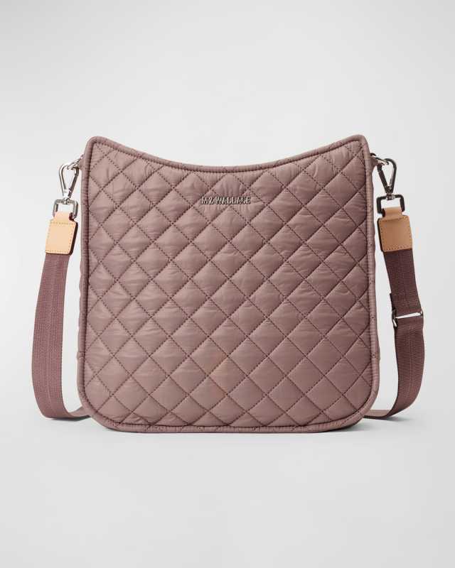 Box Quilted Nylon Crossbody Bag