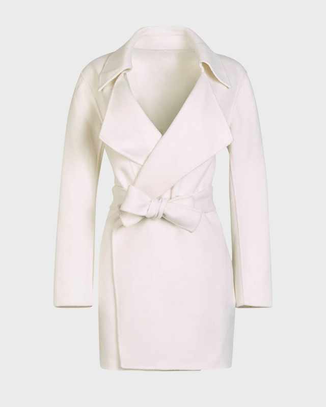 Delacroix Belted Wool-Blend Wrap Jacket