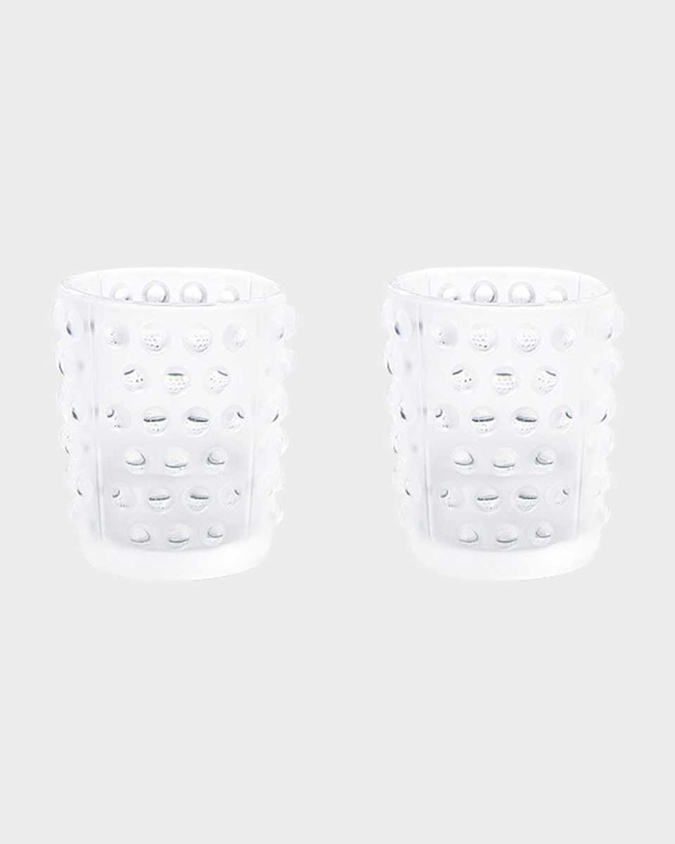 Mossi Crystal Votive Candleholders, Set of 2