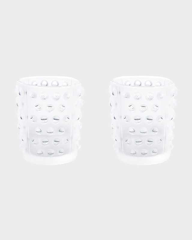 Mossi Crystal Votive Candleholders, Set of 2