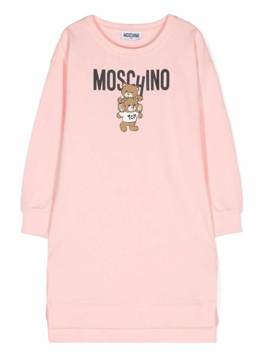 logo-print jersey dress