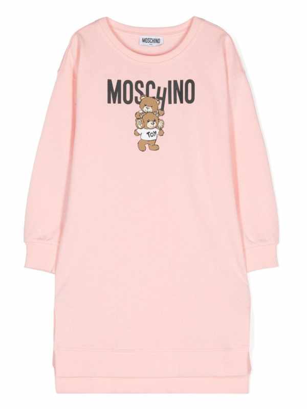 logo-print jersey dress
