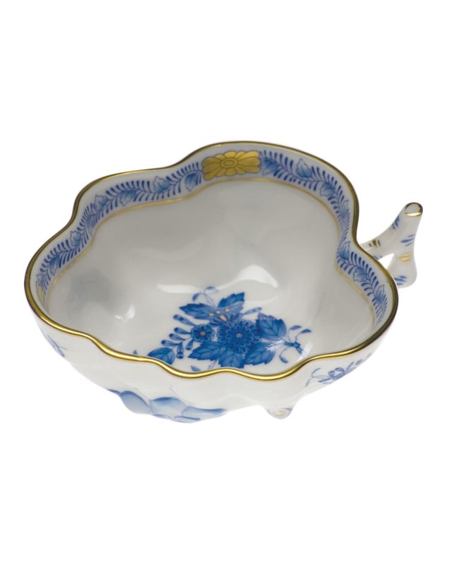 Chinese Bouquet Blue Deep Leaf Dish