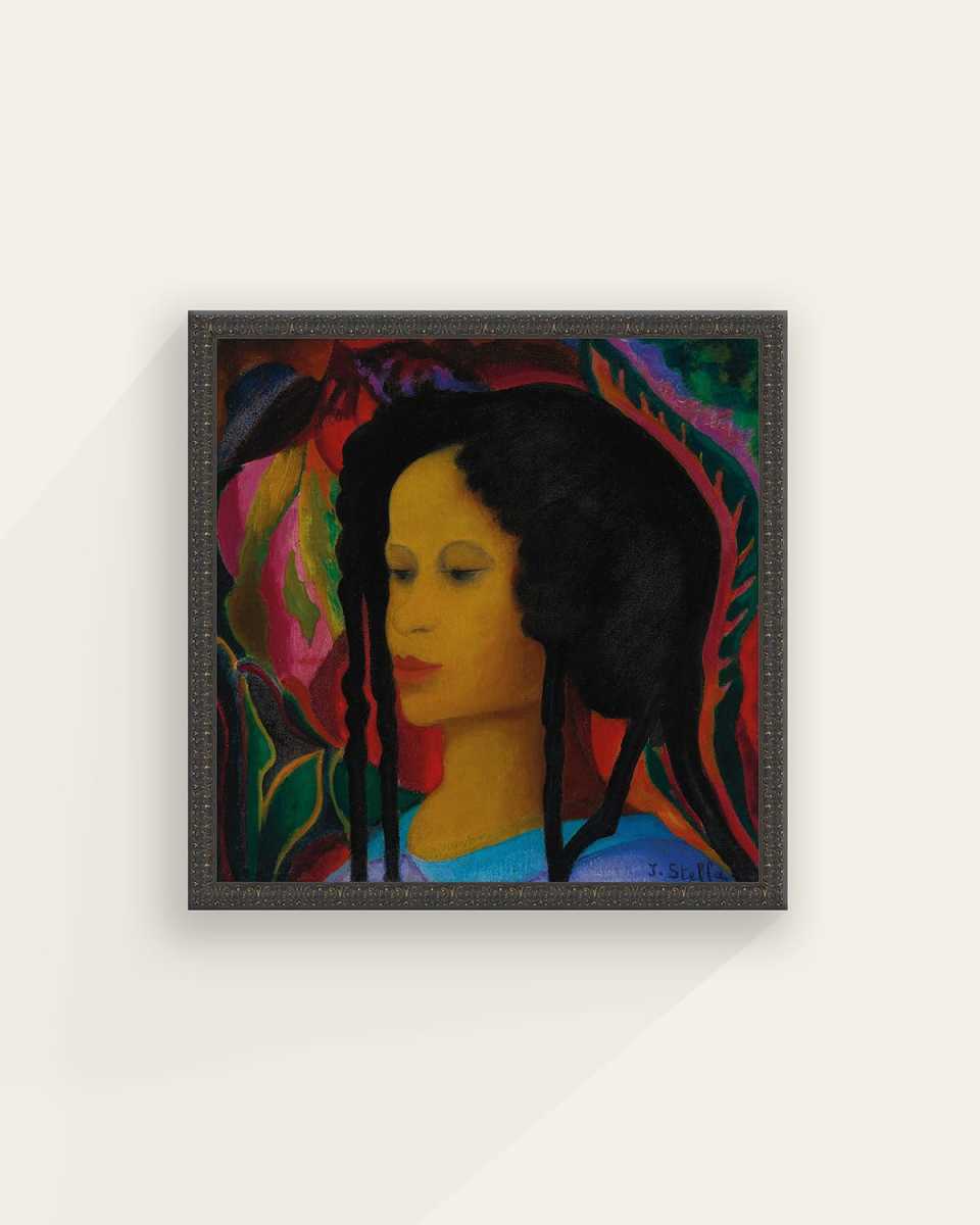 "Barbados" Framed Giclee by Joseph Stella, 36" Square