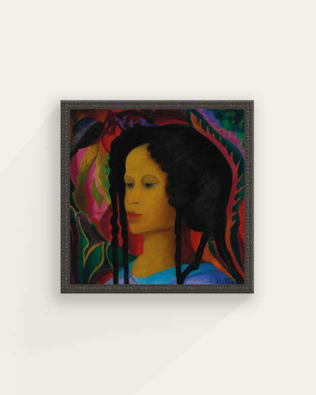 "Barbados" Framed Giclee by Joseph Stella, 36" Square