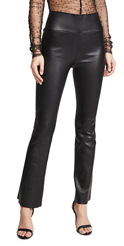 SPRWMN High Waist Ankle Flare Leggings Black