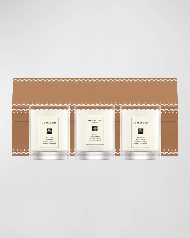 Trio of Travel Candles, 3 x 65 g