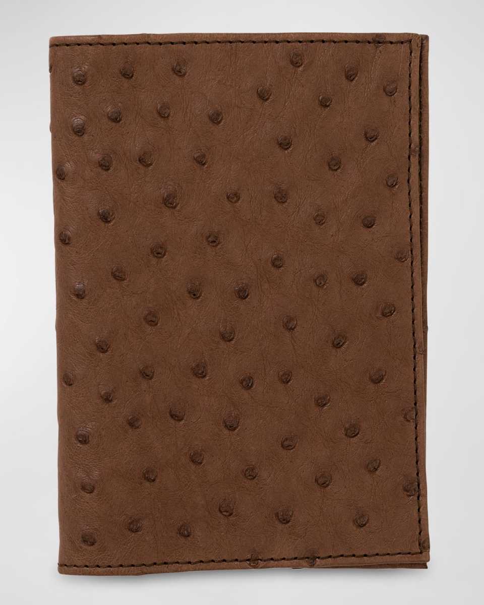 Ostrich Leather Passport Booklet