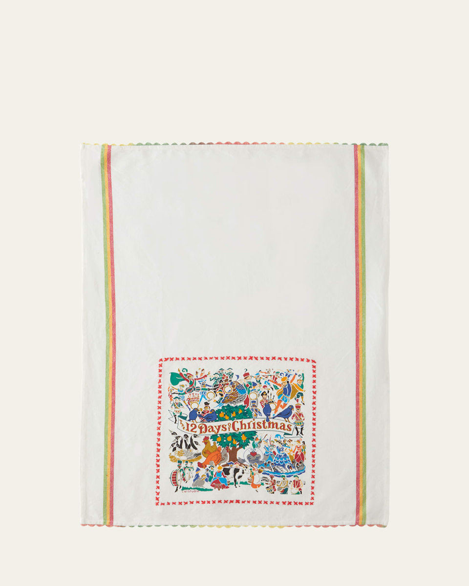 12 Days of Christmas Dish Towel