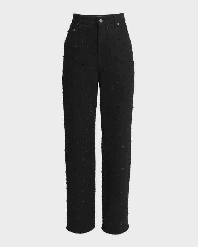 Journey Kim Embellished Straight-Leg Jeans