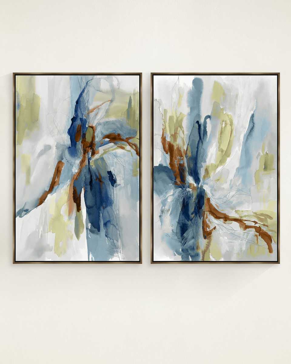 "Glorious" Framed Giclees by Jean Kenna, 26" x 38", Set of 2