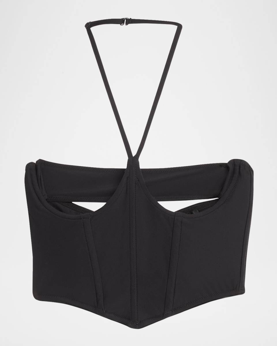 Echauffe Jersey & Tulle Longline Corset B