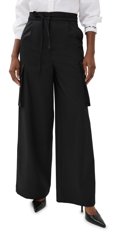 Róhe Tailored Cargo Trousers Black