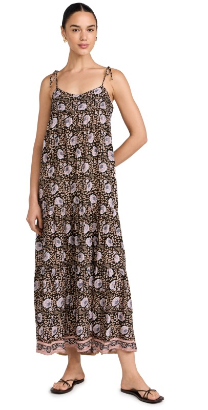 Natalie Martin Collection Melanie Dress Vintage Flowers Sepia